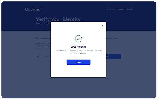 Email Verified Confirmation