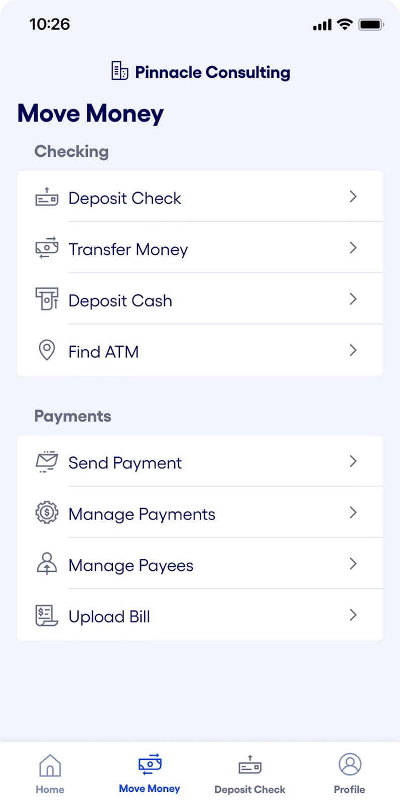 Bluevine mobile app iOS transfer money