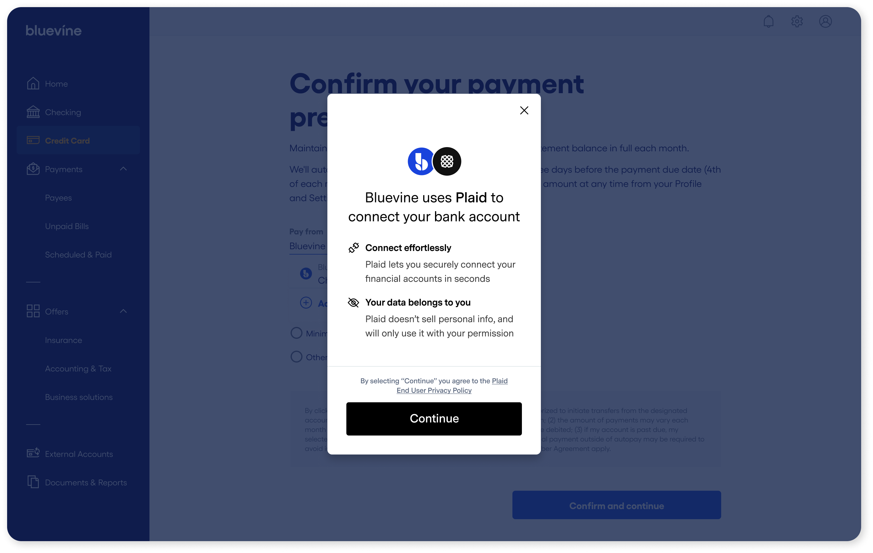 credit card add account
