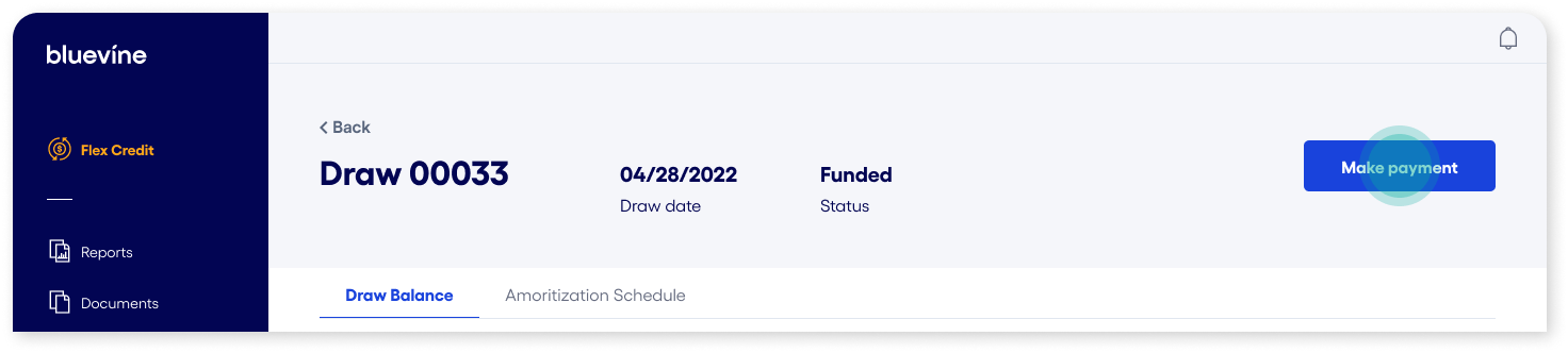 bluevine dashboard lending make payment