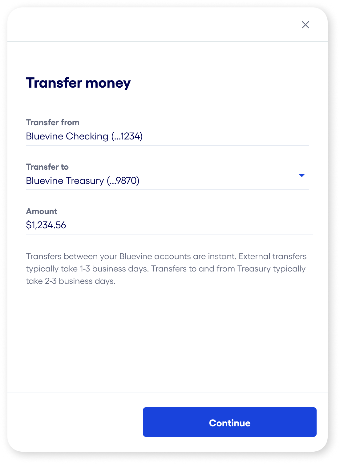 Transfer money